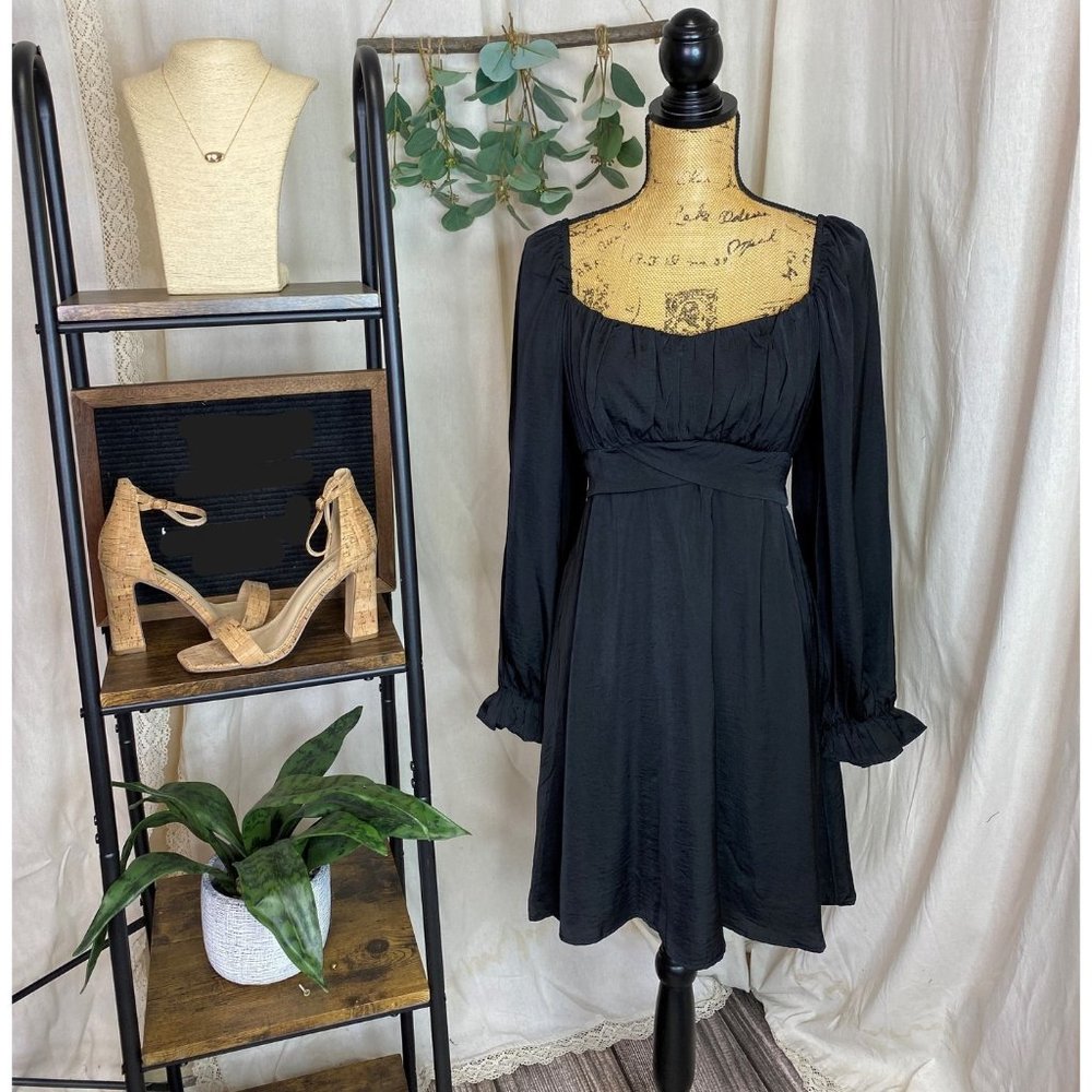 **Brand New** **NWT**   She+Sky Missy MEDIUM Black Cocktail Dress